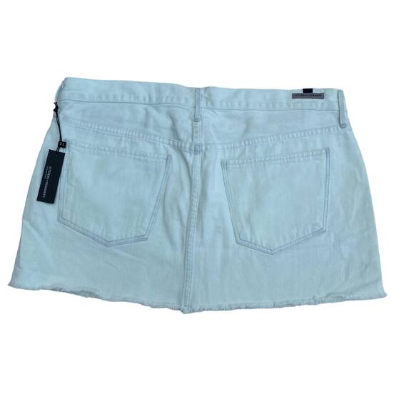 New Citizens of Humanity Daria Seamist Frayed Hem Micro Denim Mini Skirt Sz 31 - Picture 7 of 13